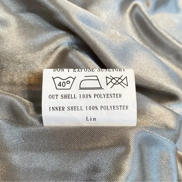 Revelry Steph Silver Sage Satin Front Slit Bow Back Long Dress Size 0 Prom Party - Picture 13 of 13